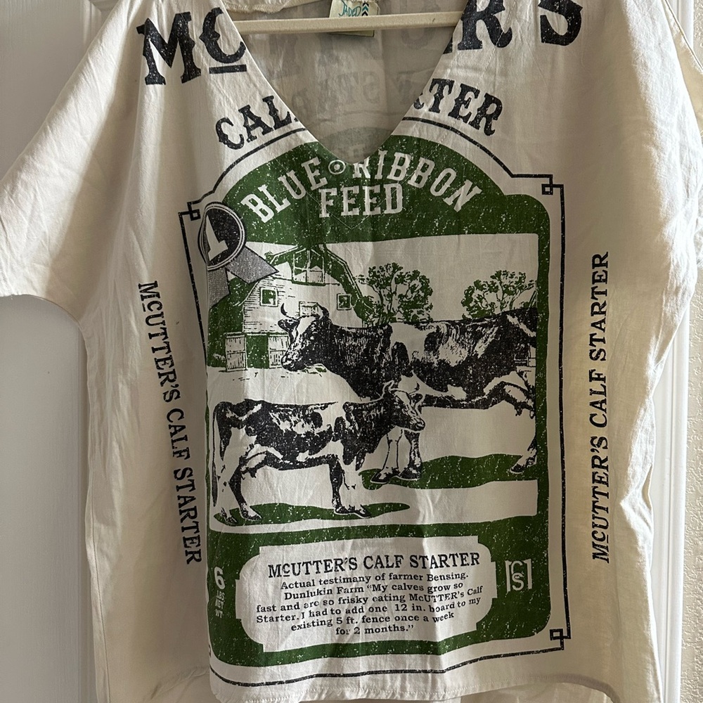 Jaded Gypsy Calf Starter Graphic Print Top